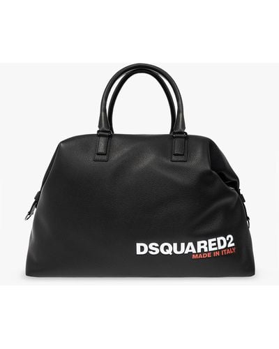 DSquared² Leather Holdall Bag - Black