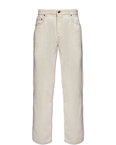 Etro Tapered-Leg Jeans - White