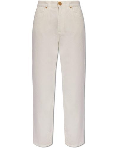 Balmain Straight Jeans, - White