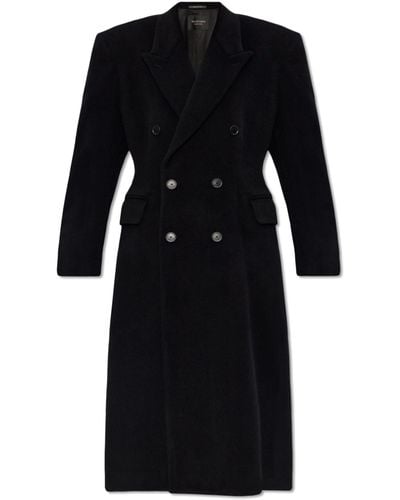 Balenciaga Cashmere Coat, - Black