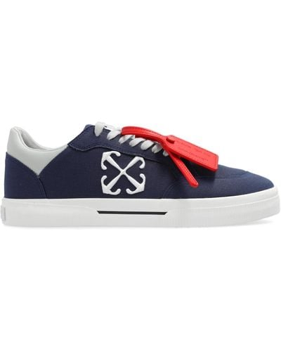 Off-White c/o Virgil Abloh 'new Low Vulcanized' Sneakers, - Blue