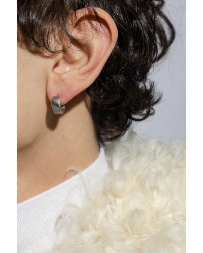 AllSaints Mono Earring, - White