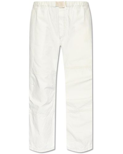 MM6 by Maison Martin Margiela Pants With Logo, - White