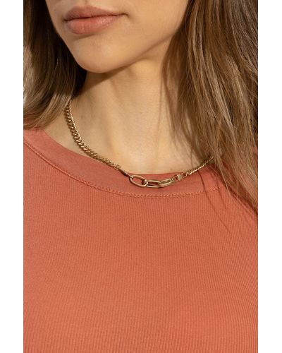 AllSaints Short Necklace - Brown