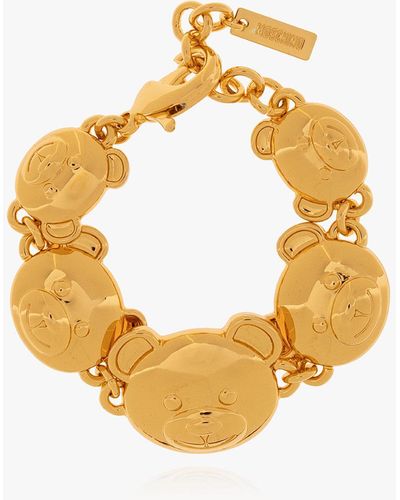 Moschino Teddy Bear Bracelet - Metallic