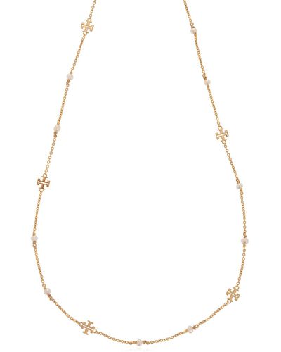 Tory Burch 'kira' Necklace, - Metallic