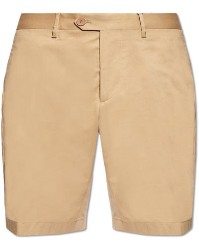 Etro Cotton Shorts, - Natural