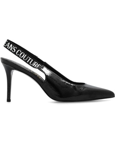 Versace Jeans Couture Court Shoes With Logo - Black