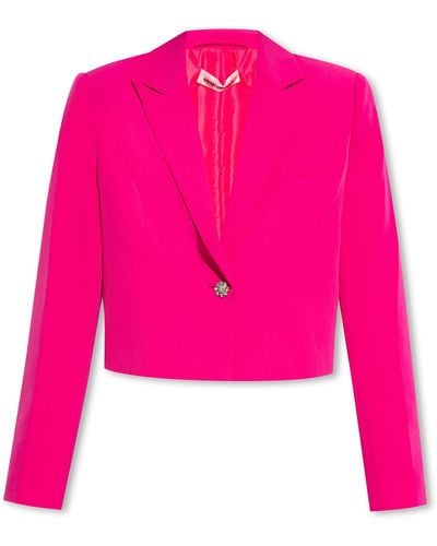 Custommade• 'fleur' Cropped Blazer, - Pink