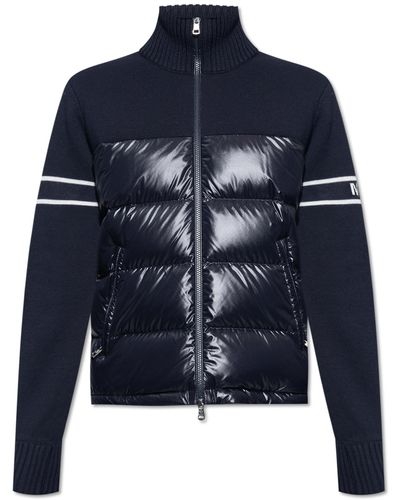 Moncler Jacket With Logo in White for Men | Lyst