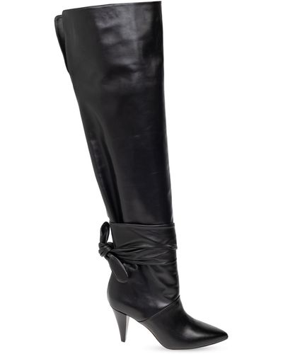IRO 'noric' Heeled Boots In Leather - Black