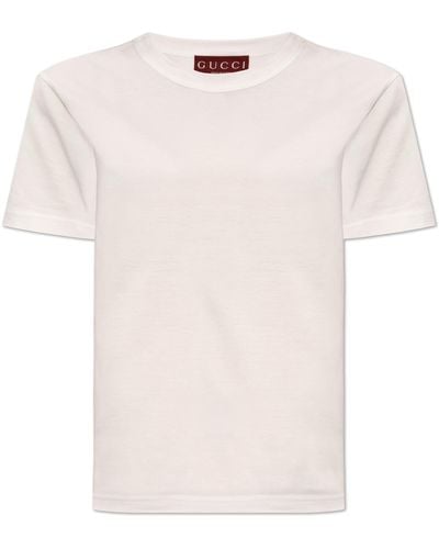 Gucci Cotton T-shirt, - Pink