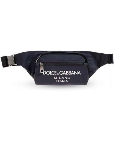 Dolce & Gabbana Belt Bag With Logo, - White
