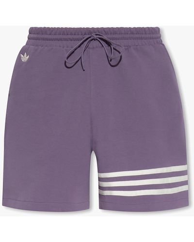 adidas Originals Shorts With Logo - Purple