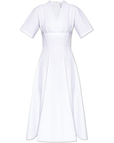 Alaïa Cotton Dress, - White