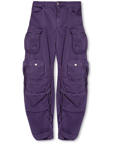 The Attico ‘Fern’ Cargo Jeans - Purple