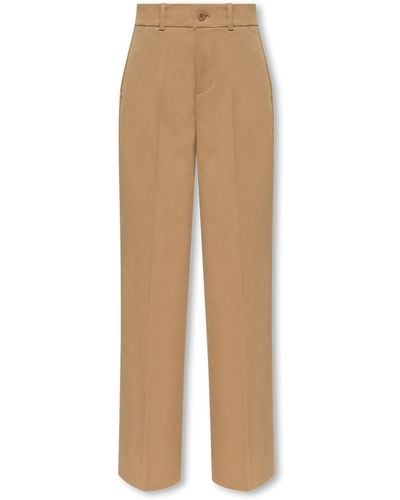 Kate Spade Pleat-Front Trousers - Natural