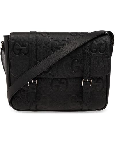 Gucci 'GG Jumbo Medium' Shoulder Bag, - Black