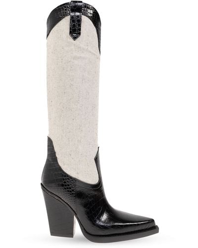 Paris Texas Cowboy Boots 'el Dorado', - White