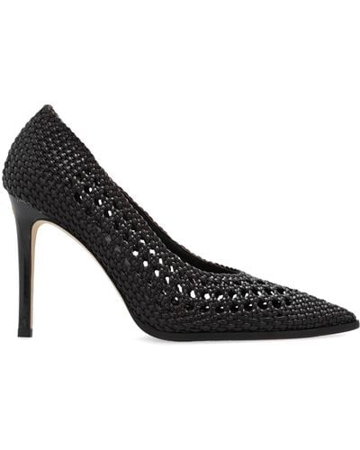 Tory Burch Leather Stiletto Court Shoes - Black
