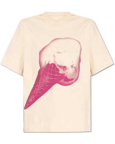 Jil Sander Printed T-shirt, - Pink