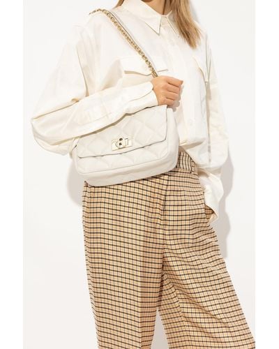 Furla ‘1927 Small’ Leather Shoulder Bag - White