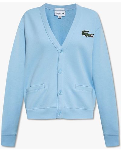 Lacoste Cardigan With Logo - Blue