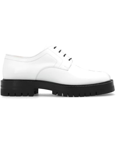 Maison Margiela Derby Shoes With 'tabi' Toe, - White