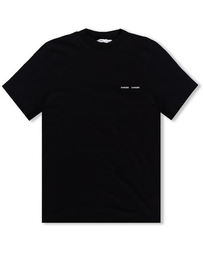 Samsøe & Samsøe Gots Cotton T-Shirt, ' - Black