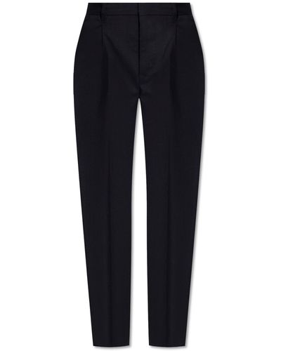 Zadig & Voltaire ‘Gitane’ Wool Pleat-Front Trousers - Blue