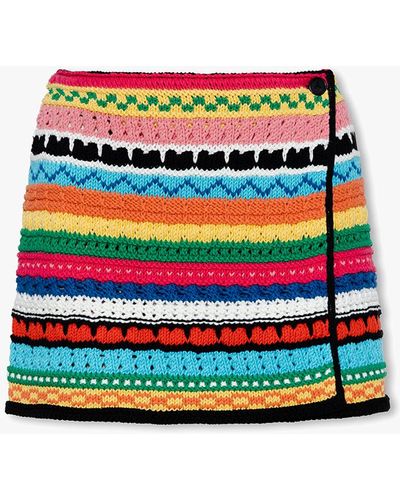 Alanui Crochet Skirt - Multicolour