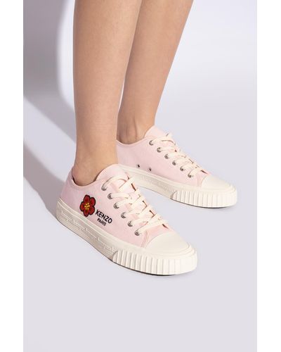 KENZO Embroidered Sneakers, - White