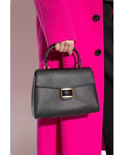Kate Spade 'Katy Medium' Shoulder Bag With Logo - Black