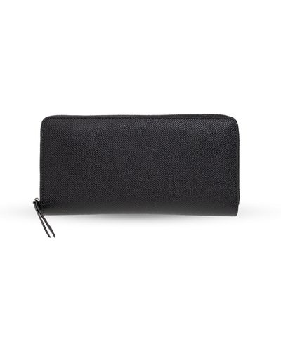 Maison Margiela Leather Wallet, - Black