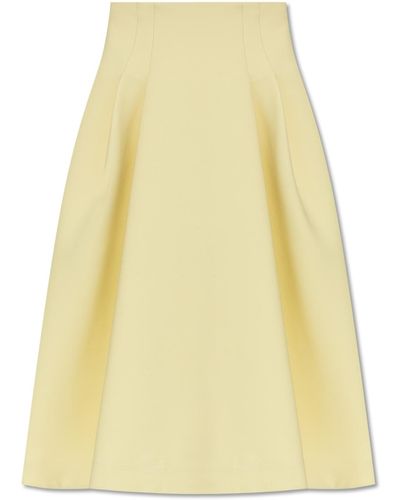 Bottega Veneta Wool Skirt - Yellow