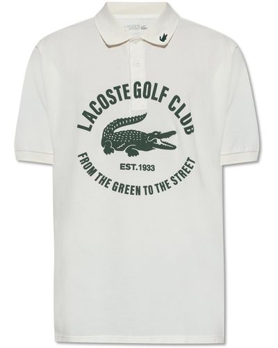 Lacoste Polo Shirt With Logo, - Grey