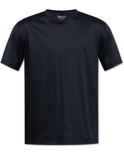 Giorgio Armani Cotton T-shirt, - Black