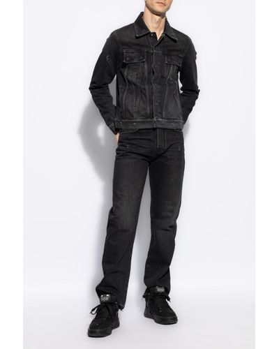 Amiri Jeans With A `vintage` Effect, - Black