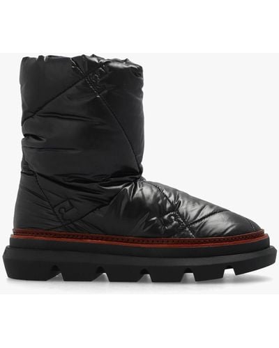 Tory Burch Quilted Snow Boots - Black