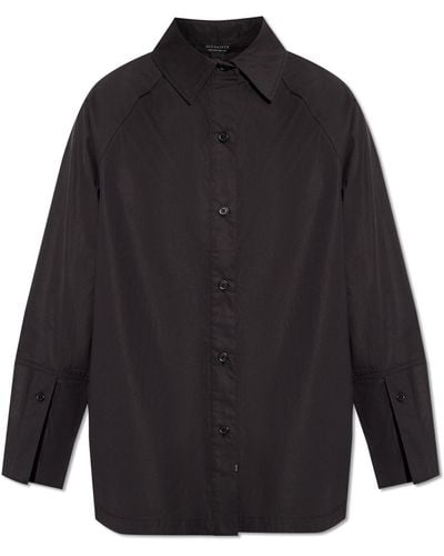 AllSaints 'evie' Cotton Shirt, - Black