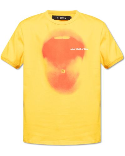 MISBHV Printed T-shirt, - Yellow