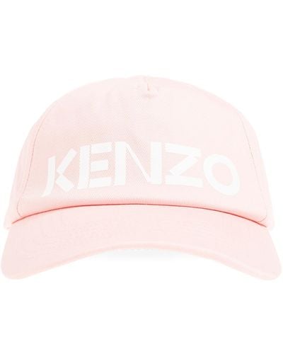 KENZO Baseball Cap With Logo, - Pink