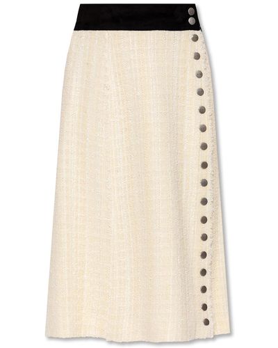 Etro Skirt With Snap Closures - Natural