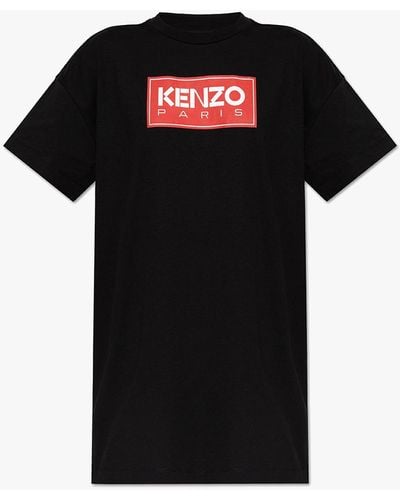 KENZO Dress With Logo - Black