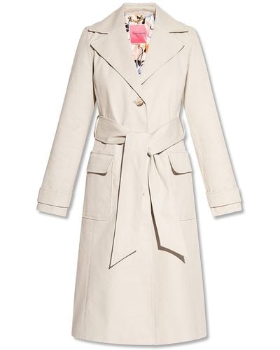 Kate Spade Cotton Trench Coat - Grey