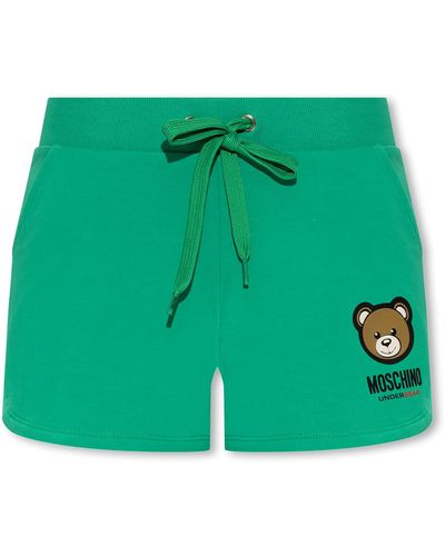 Moschino Printed Shorts - Green