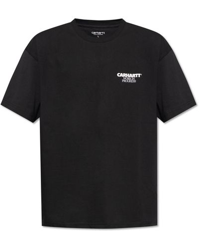 Carhartt Printed T-shirt, - Black