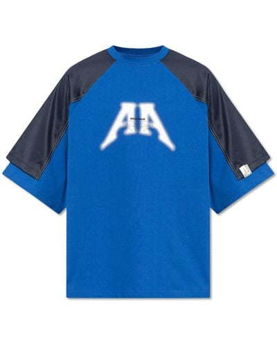 Adererror T-Shirt With Logo - Blue