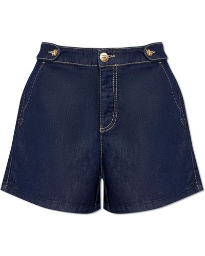 Emporio Armani Denim Shorts, - Blue