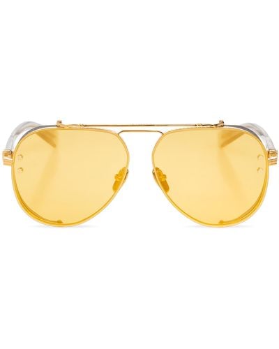 Balmain 'capitane' Sunglasses, - Yellow